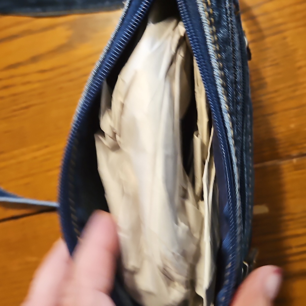 Denim Crossbody Bag - Picture 2 of 3